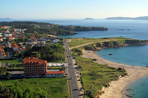 Vista aérea del Hotel Delfin Azul